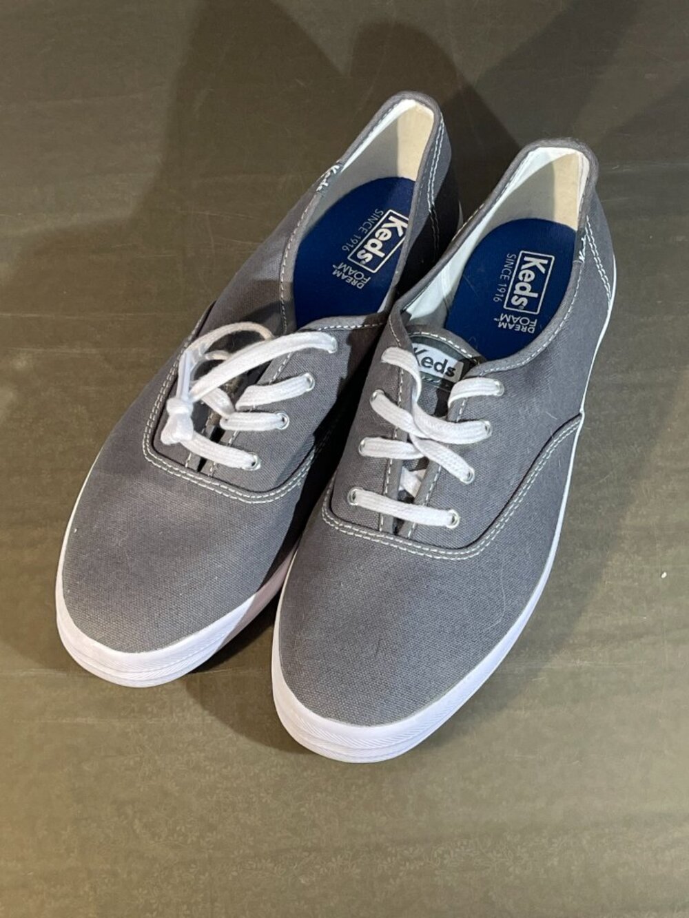 Keds Champion Graphite Gray Canvas Sneaker Women's Size 11 WF35186